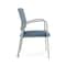 Lesro Newport Guest Chair Metal Frame, Silver, RS Rain Song Back, MD Titan Seat NP1101 - alternate 2